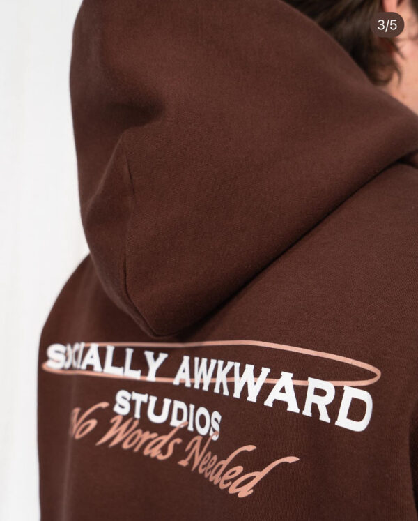 Hoodie Walnut Brown - Afbeelding 2